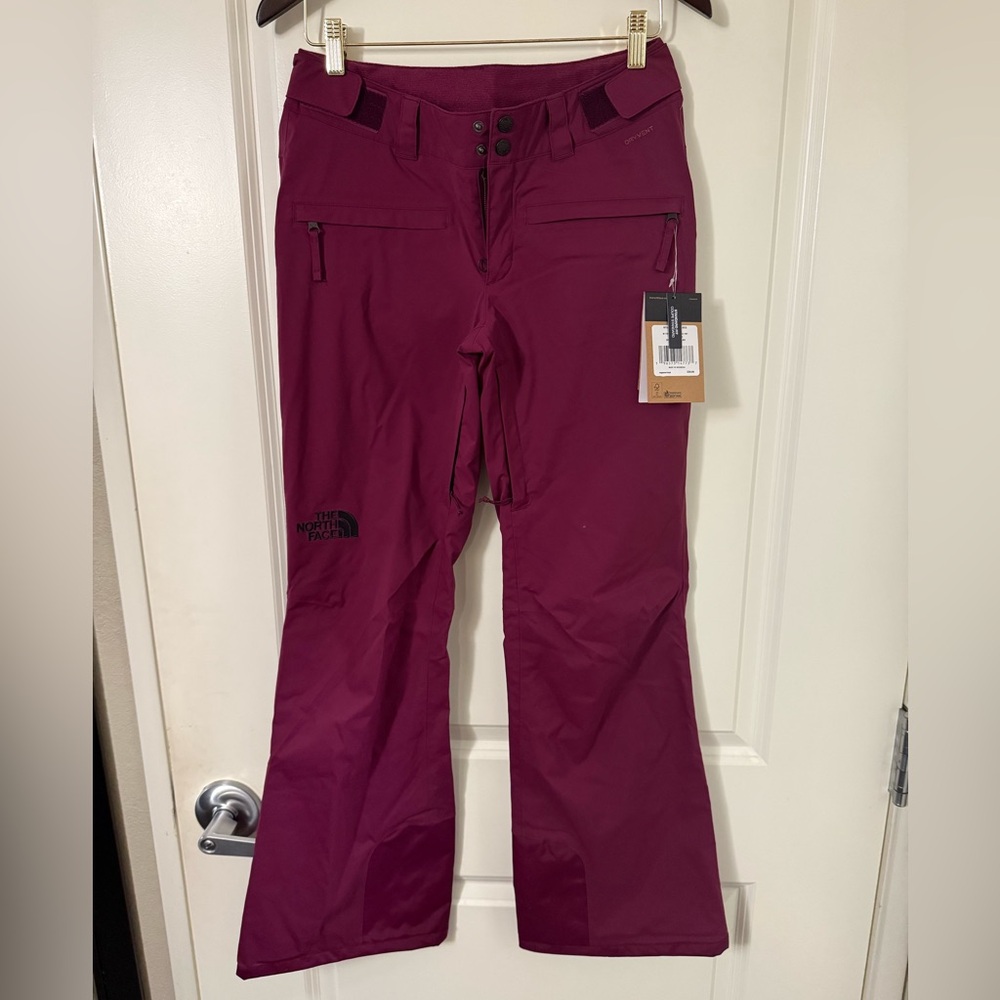 New Womens North Face Freedom Ski Snow Pants Boysenberry MSRP $220